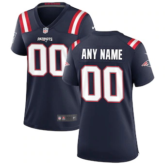 womens nike navy new england patriots custom game jersey_pi